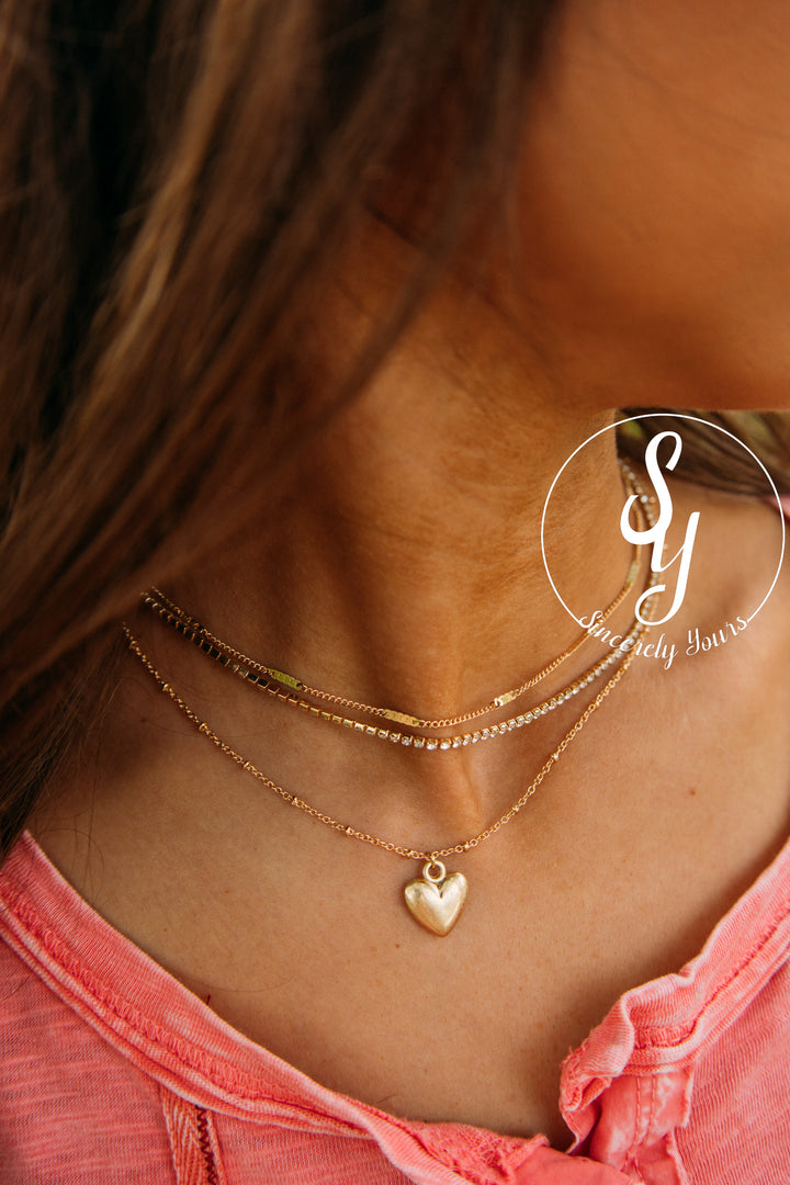 Had Your Heart Necklace - Gold