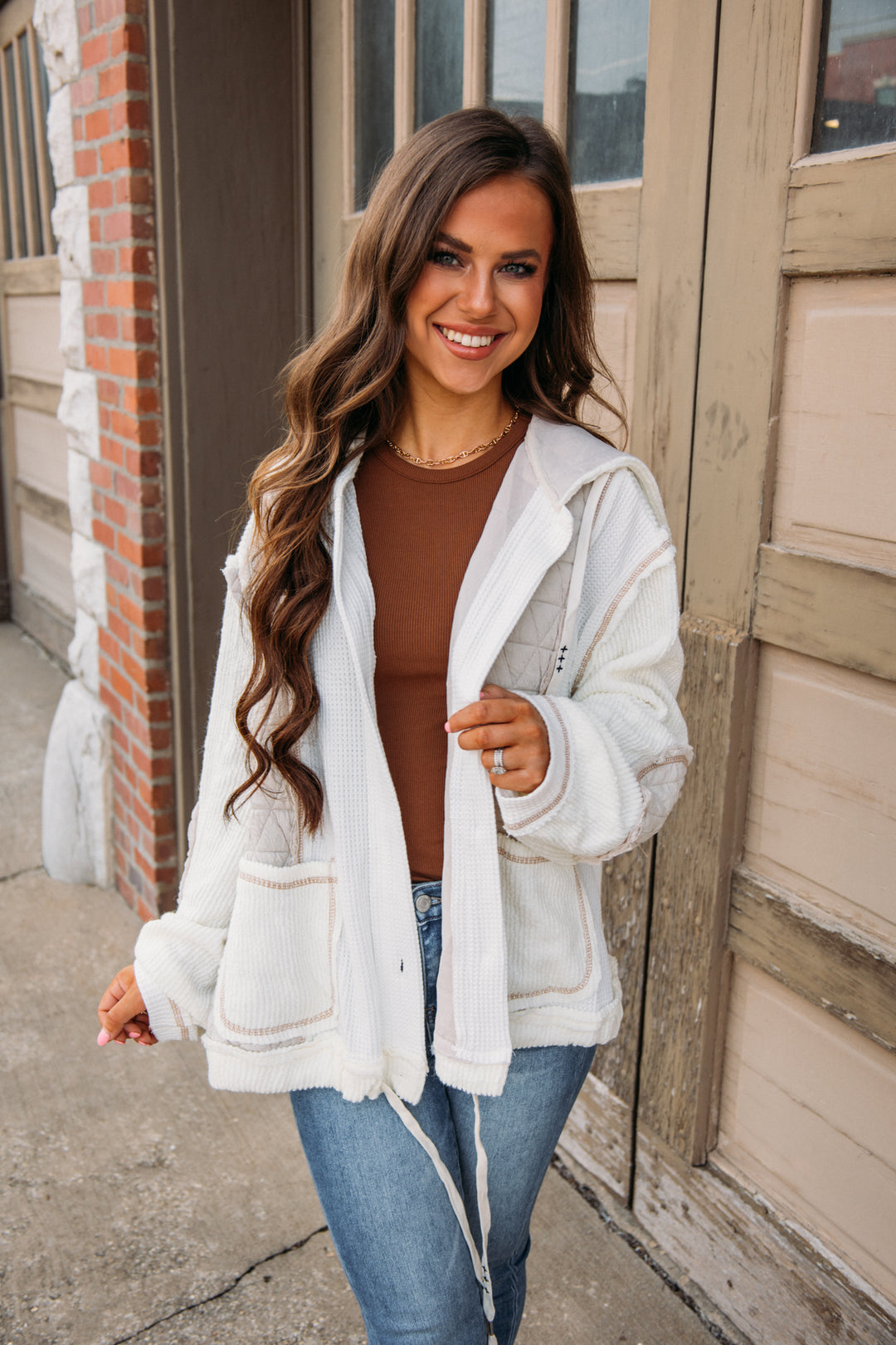 Mixed Feelings Jacket - Cream/Beige