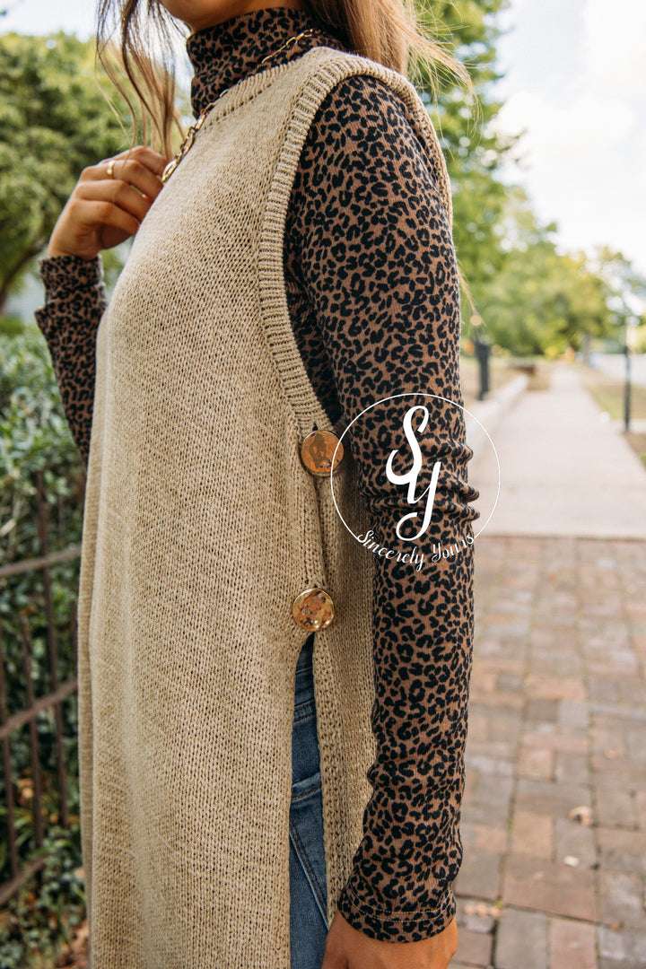 Stepping Up Sweater - Oat Latte