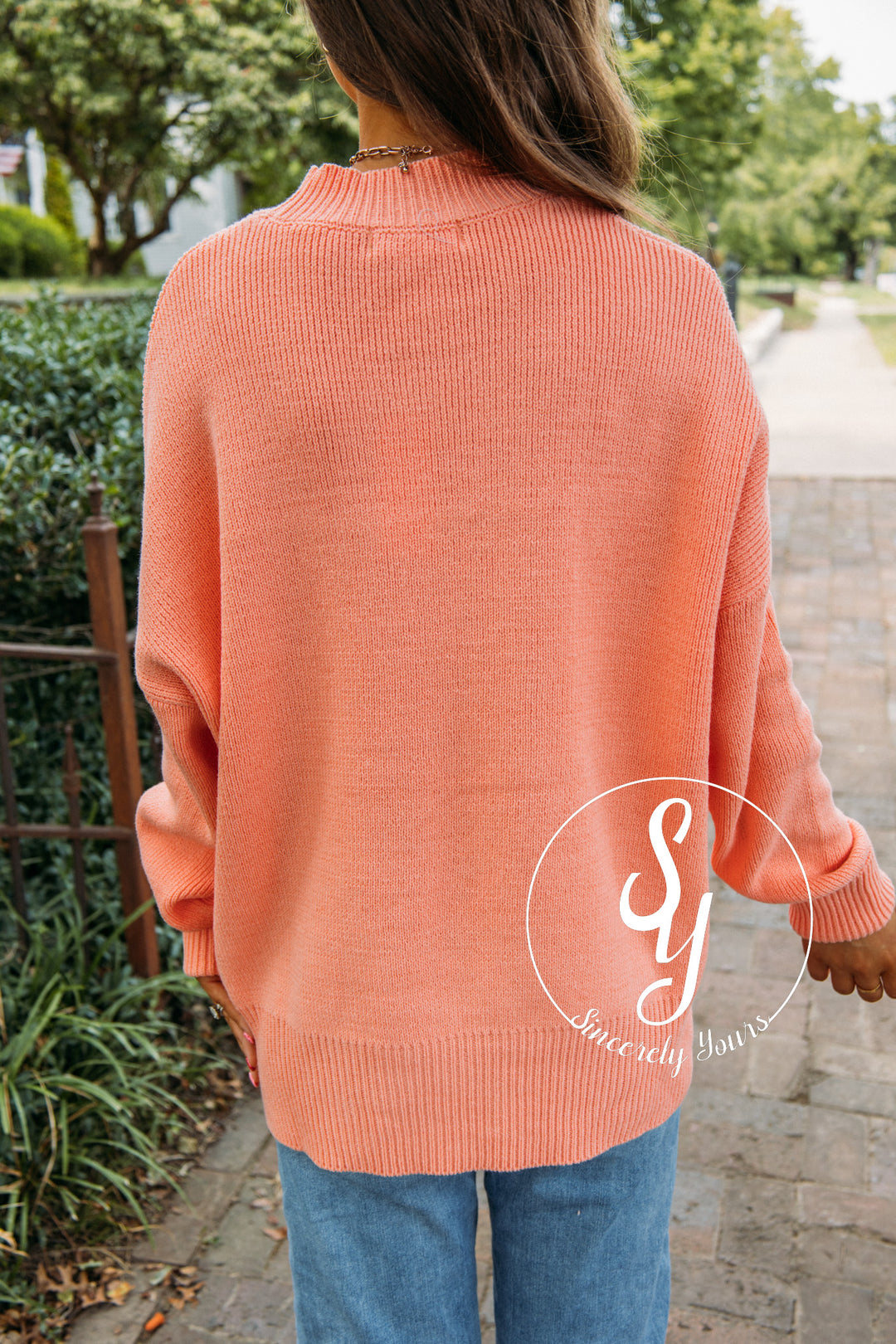 Audrey Sweater- Salmon Pink