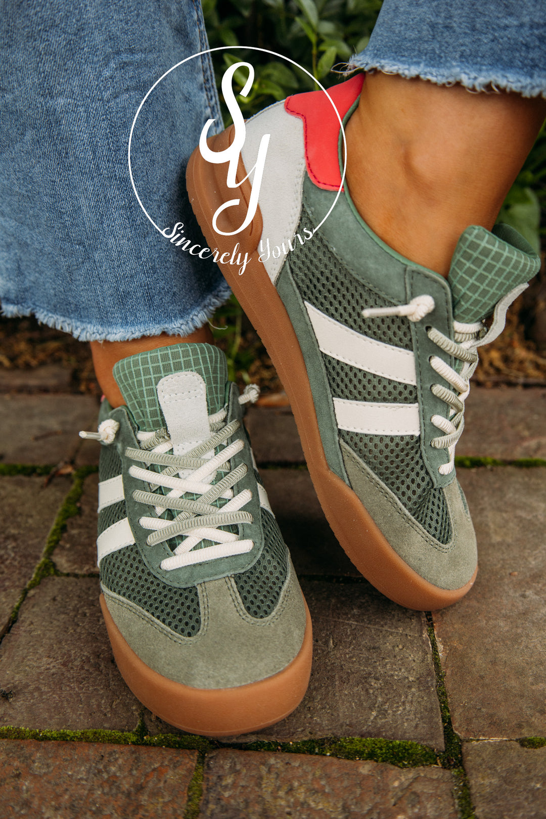 Steve Madden: Verdict Sneaker- Green Multi