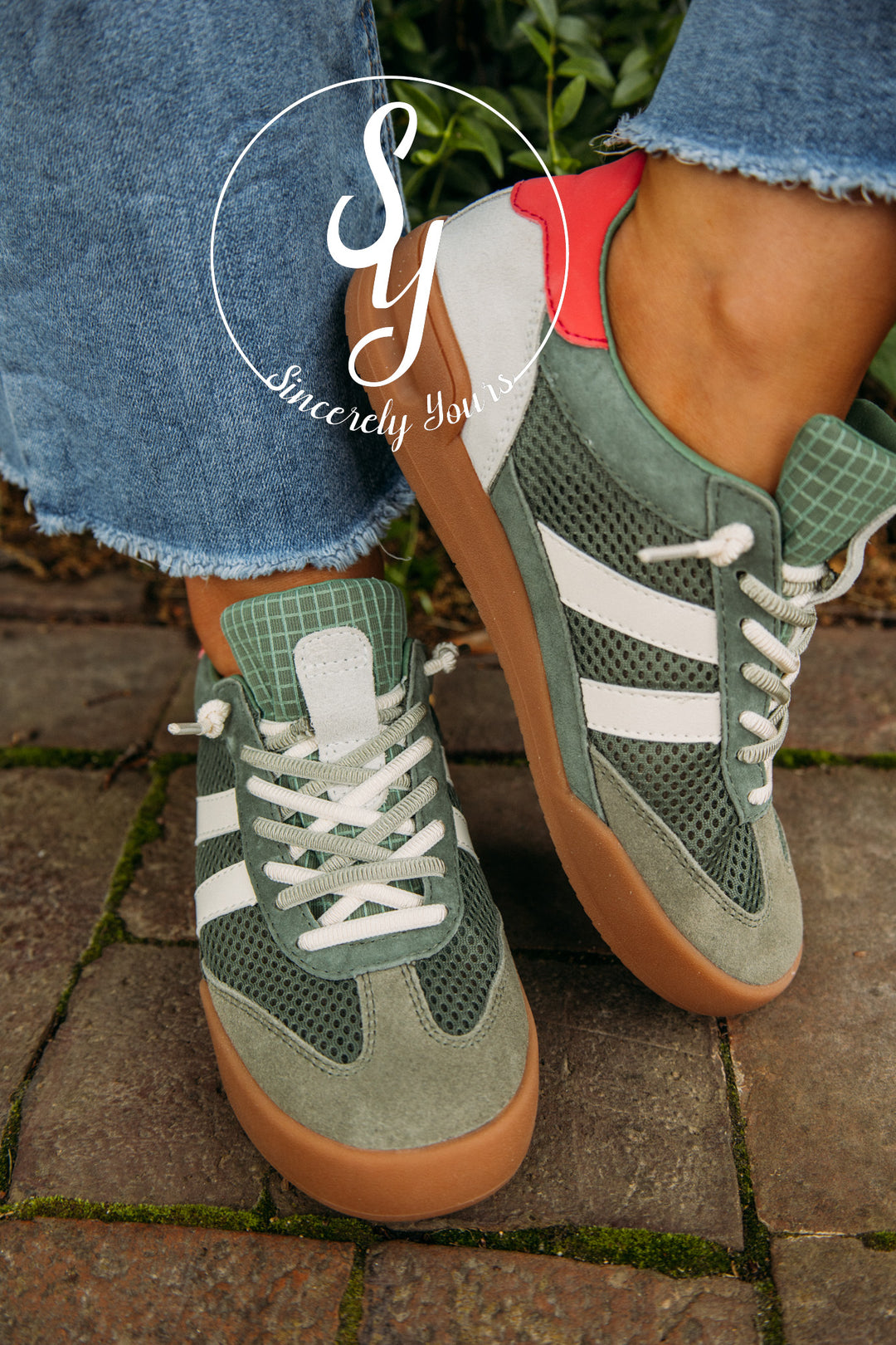 Steve Madden: Verdict Sneaker- Green Multi