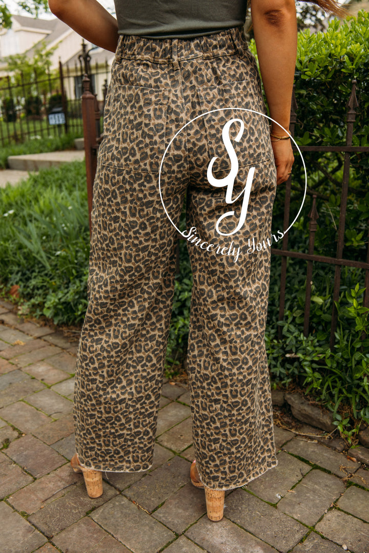 Good Dream Leopard Pants- Mocha