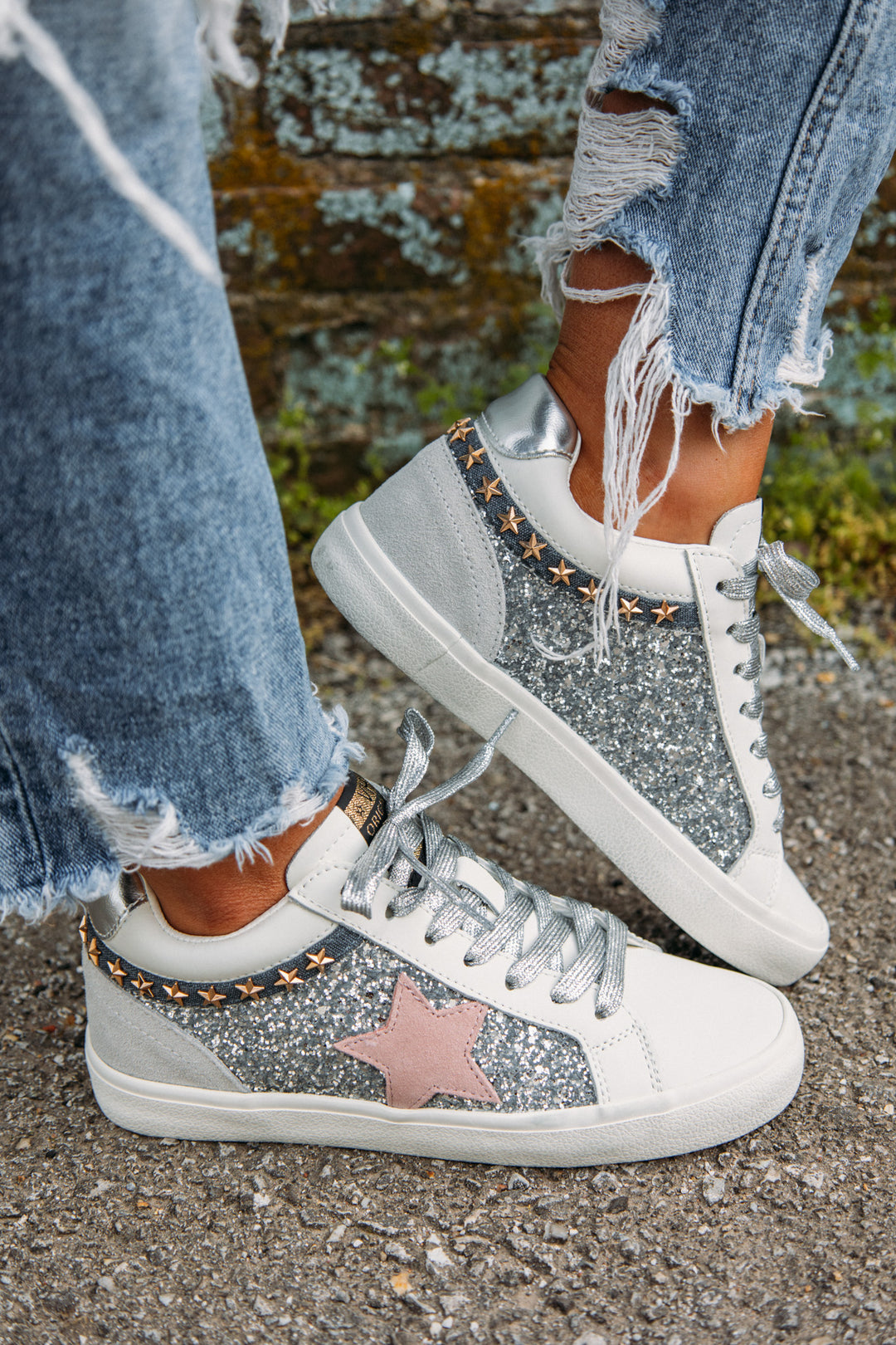 Sparkle In Style Rhinestone Sneakers