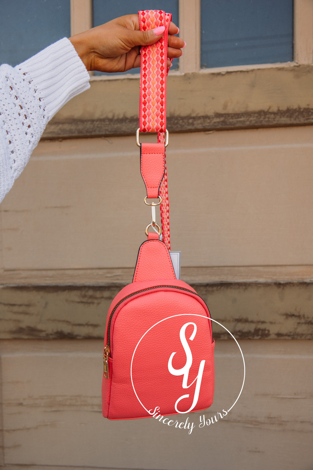 Eva Sling Bag- Coral Pink