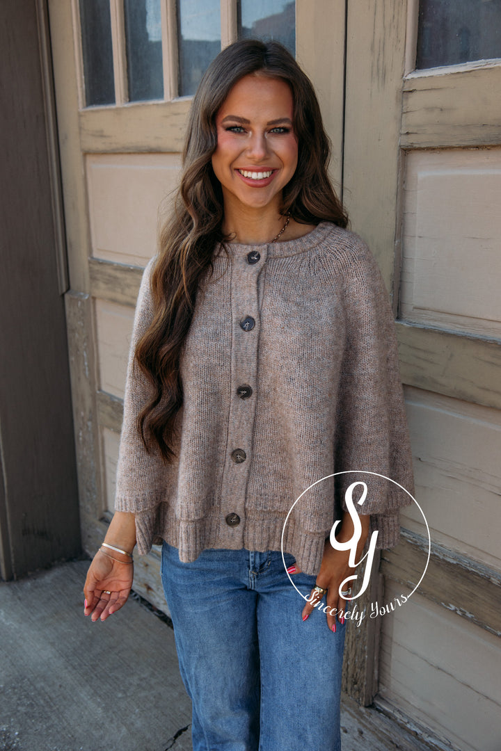 Winter Whimsy Feels Sweater - Taupe