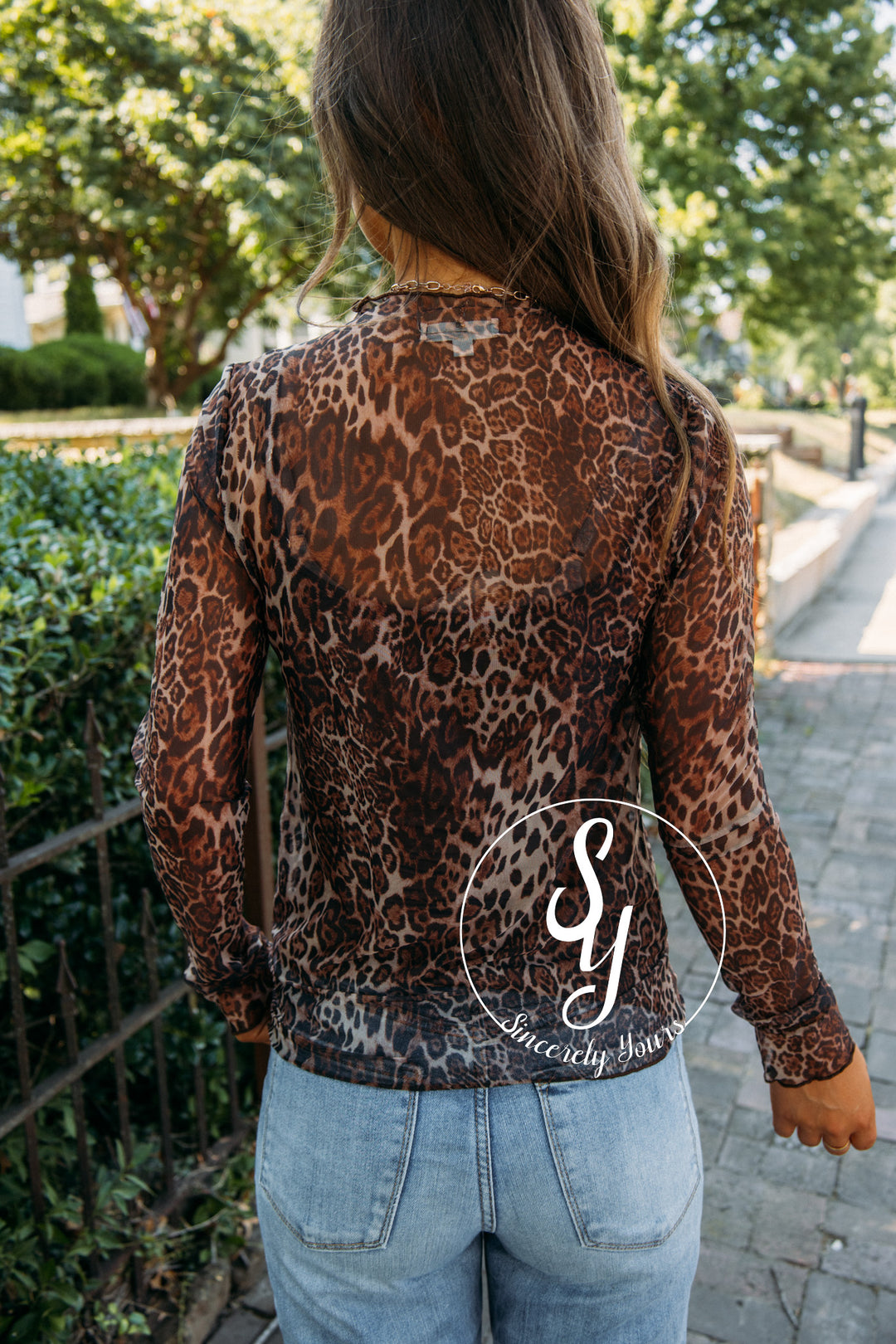 Wild Thing Mesh Top- Leopard