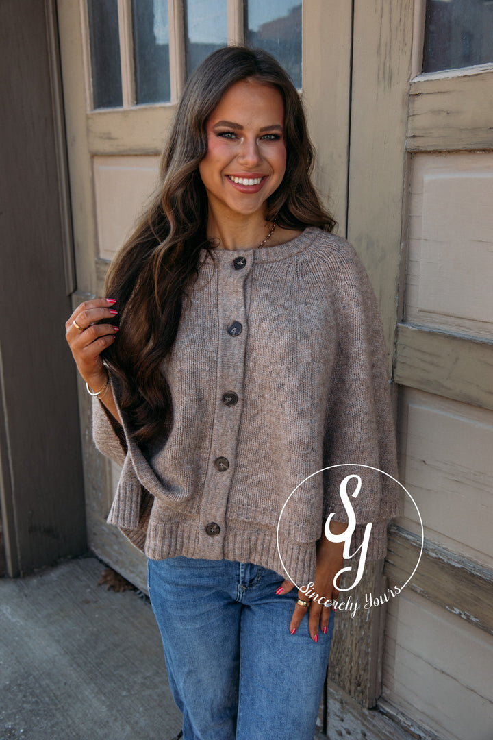 Winter Whimsy Feels Sweater - Taupe