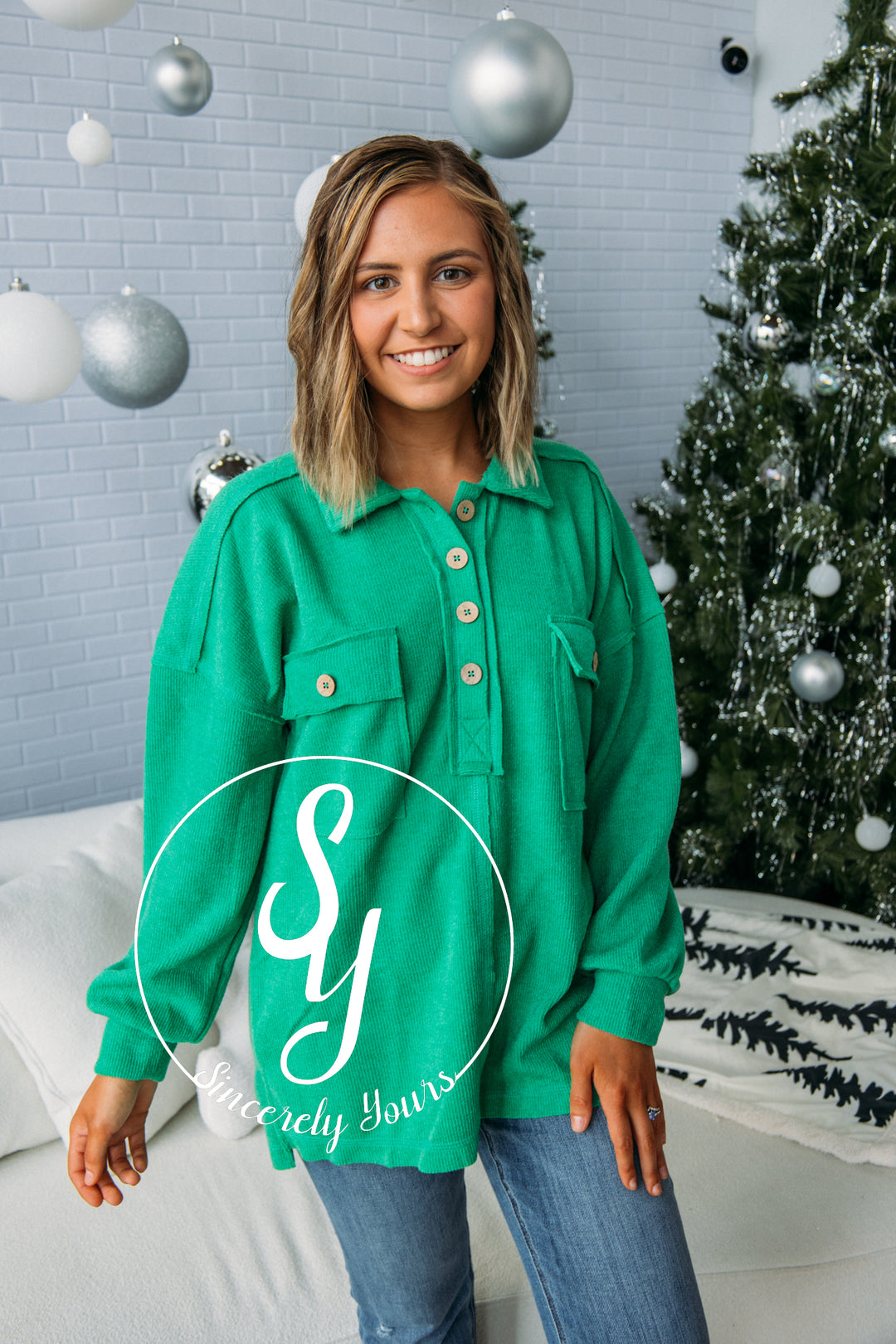 Haute Tea Pullover - Green