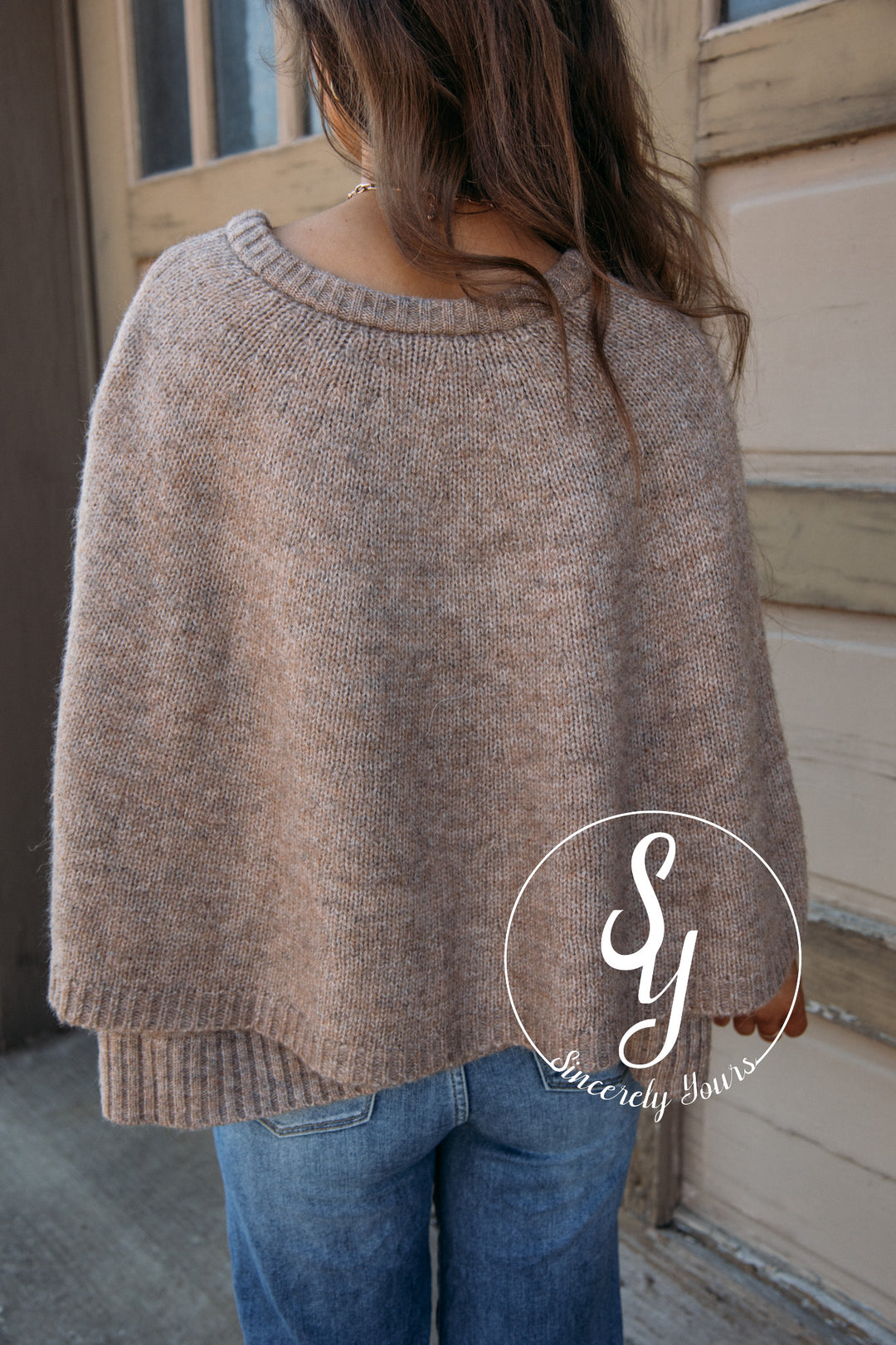 Winter Whimsy Feels Sweater - Taupe