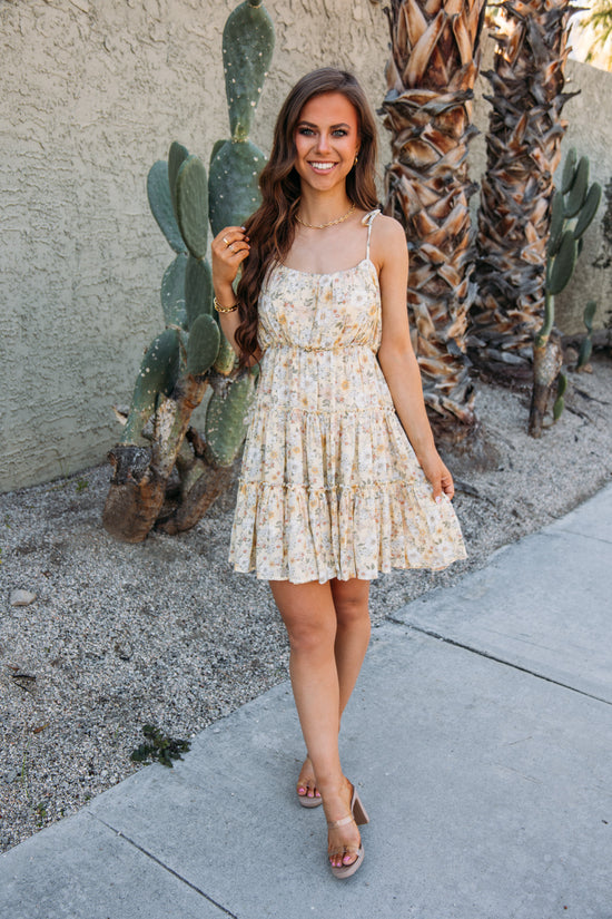 Pressed For Paradise Dress - Yellow