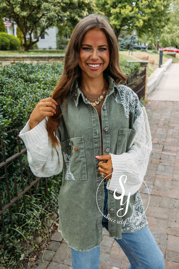 Autumn Bonfire Jacket- Olive
