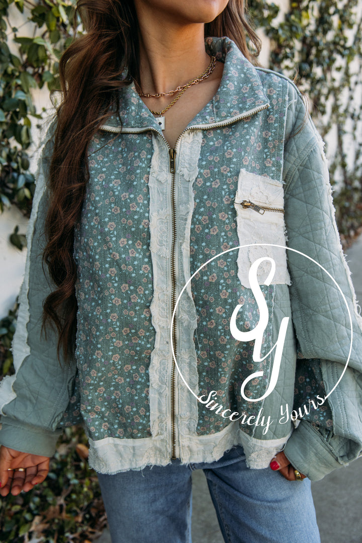 All The Fun Jacket- Seafoam