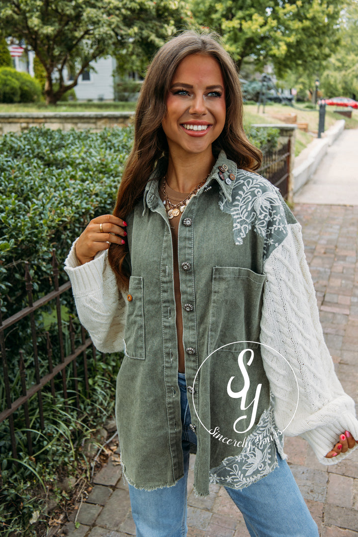 Autumn Bonfire Jacket- Olive