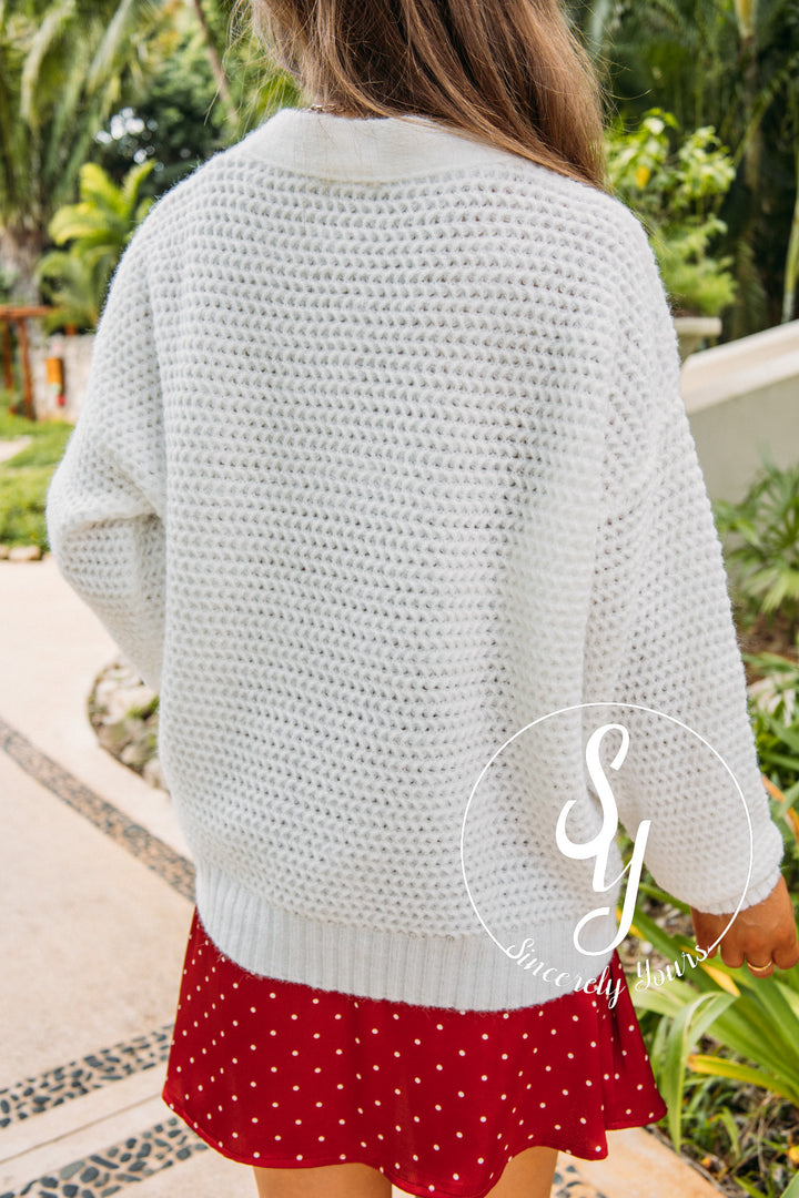 Spring Cloud Days Cardigan - Off White