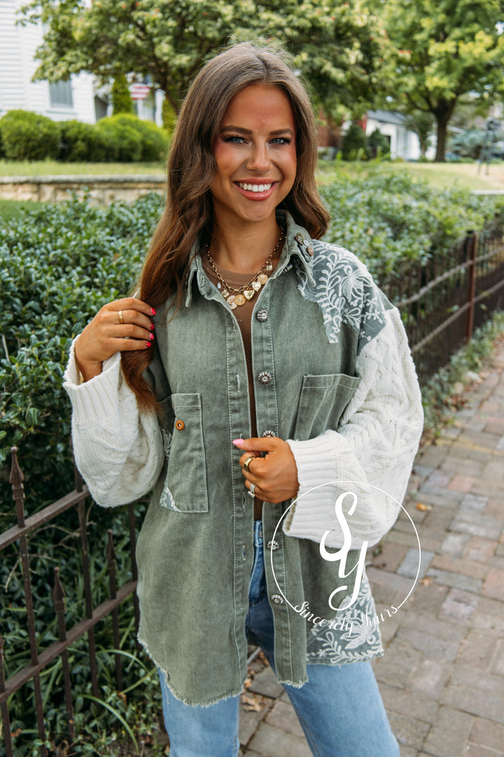 Autumn Bonfire Jacket- Olive