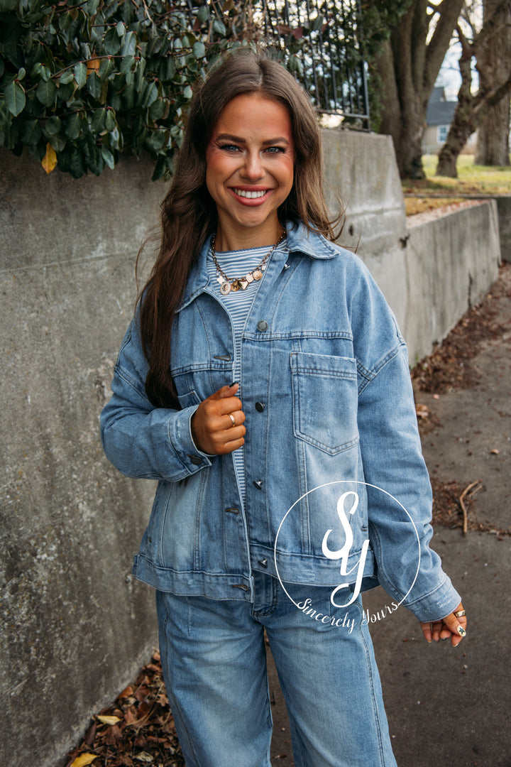 A Staple Piece Jacket - Denim
