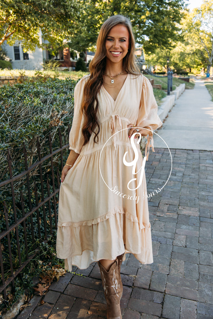 In The Meadow Dress -Cream