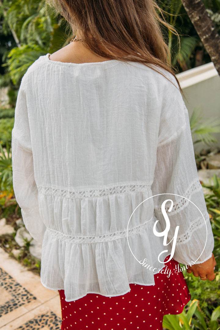 Tuscan Sun Blouse - White