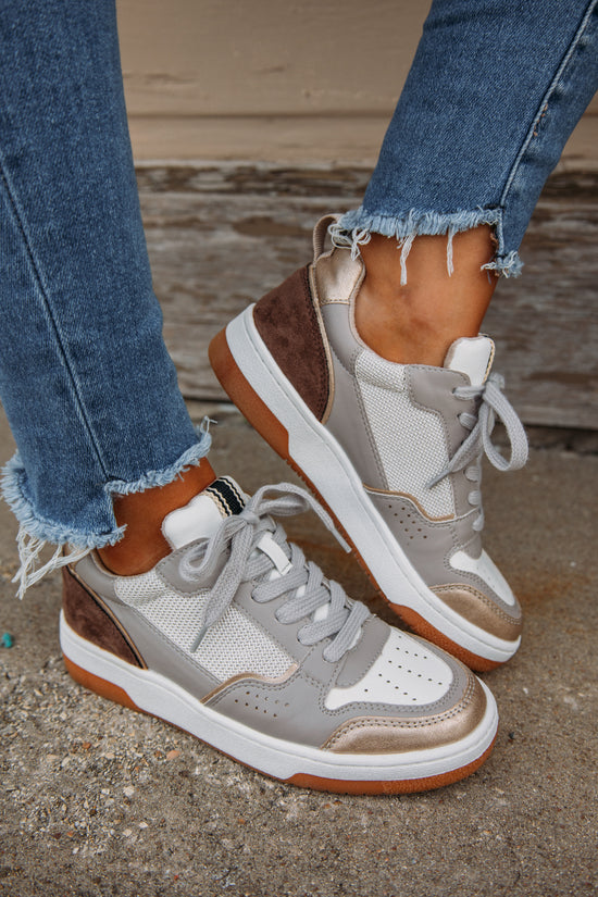 Romi Sneakers -Taupe Suede