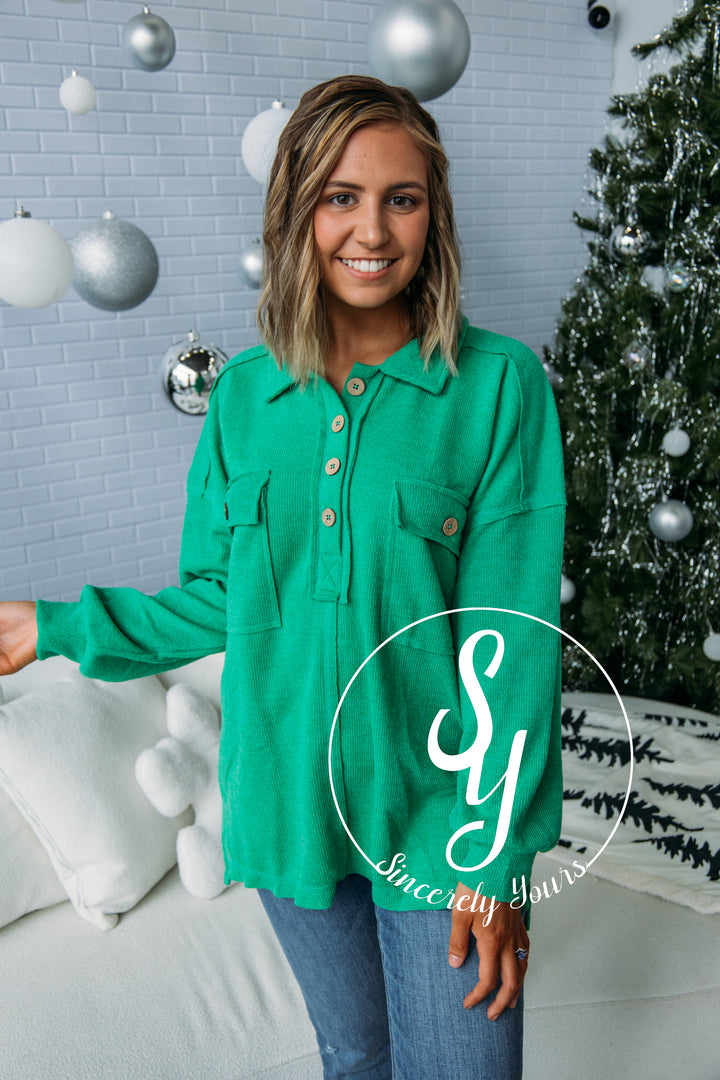 Haute Tea Pullover - Green