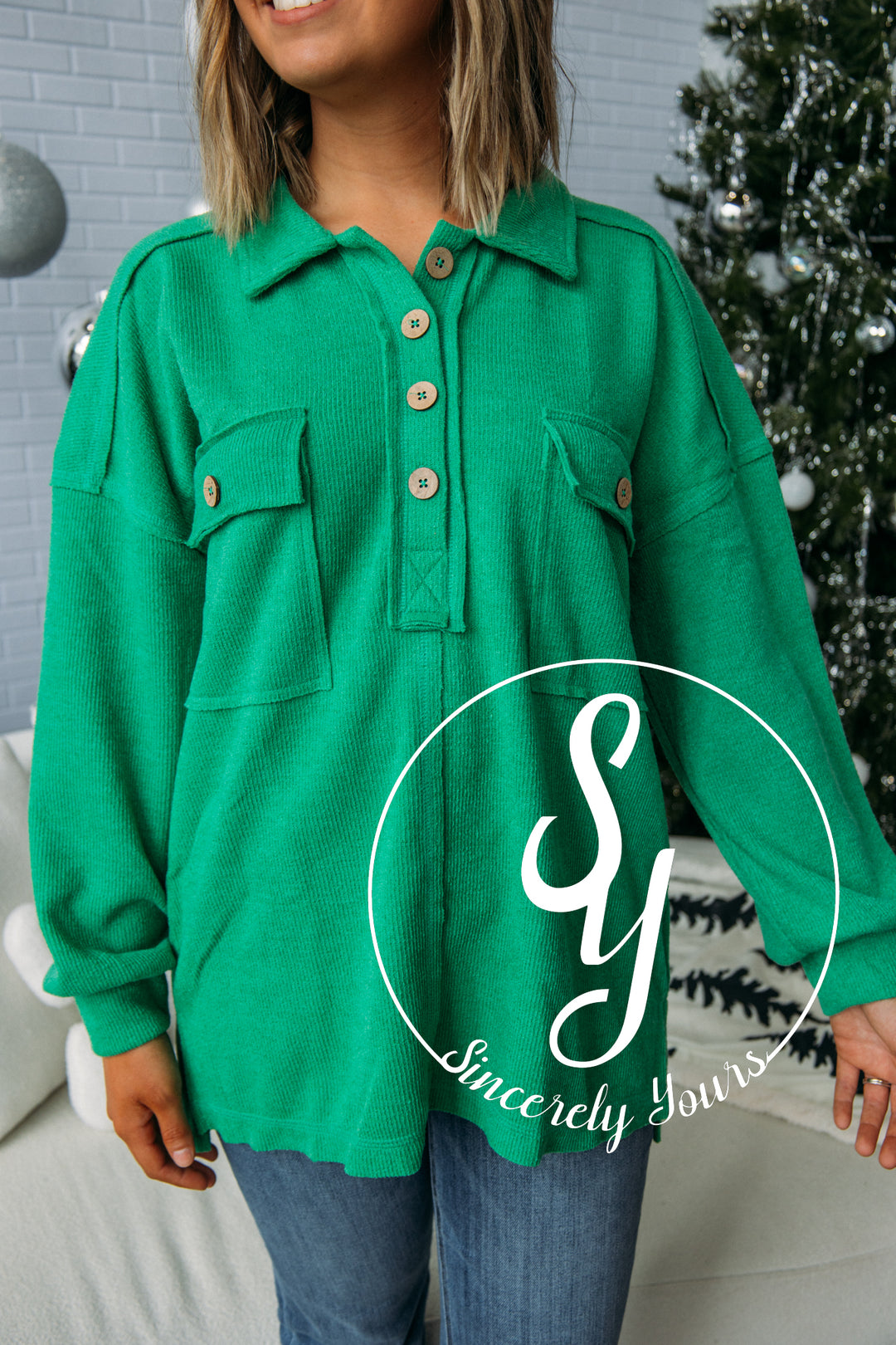 Haute Tea Pullover - Green