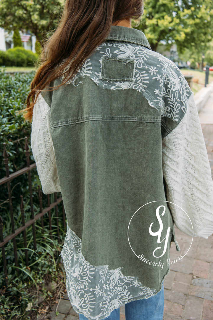 Autumn Bonfire Jacket- Olive
