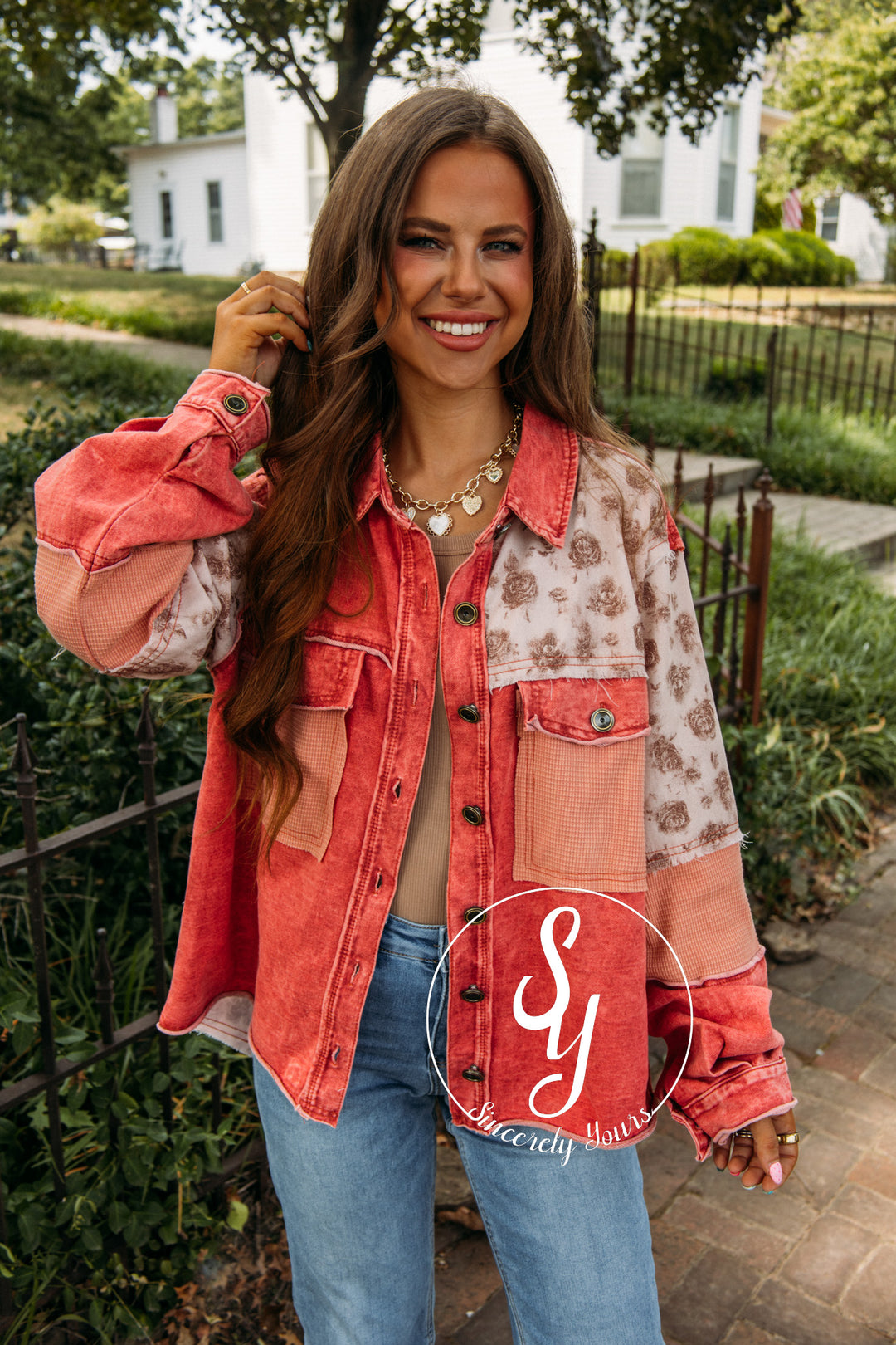 Autumn Love Jacket- Scarlet Red