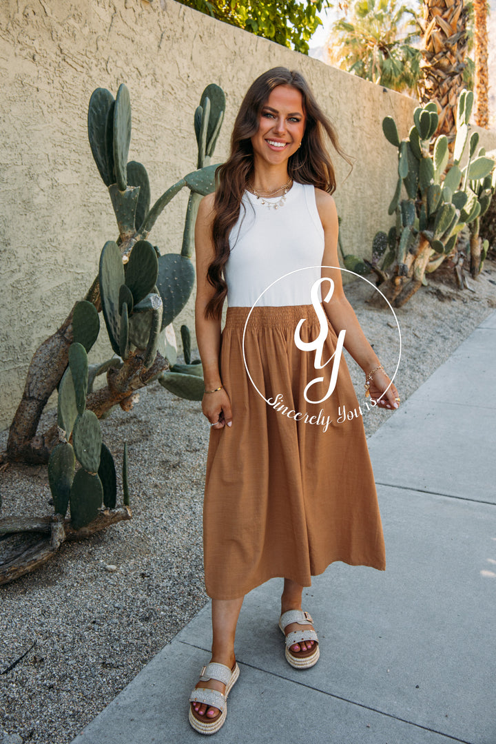 Always In Style Dress- Taupe