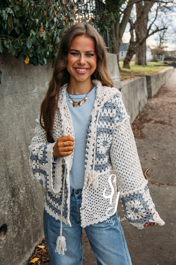 Spring Sippin' Sweater- Cream