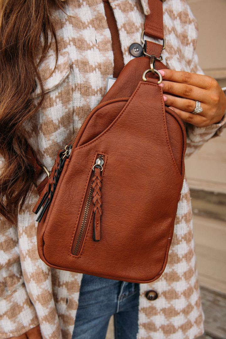 Nikki Crossbody - Brown