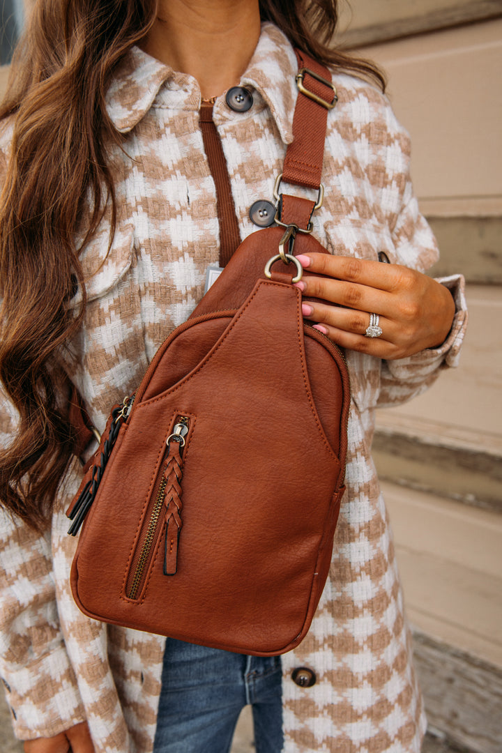 Nikki Crossbody - Brown