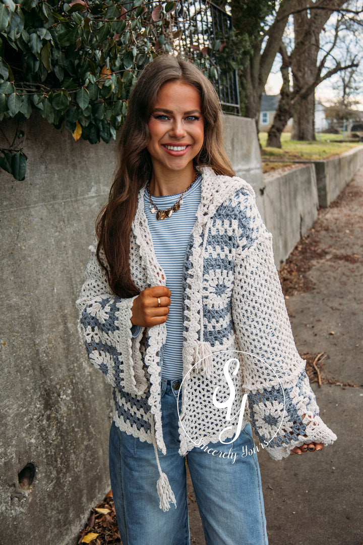 Spring Sippin' Sweater- Cream