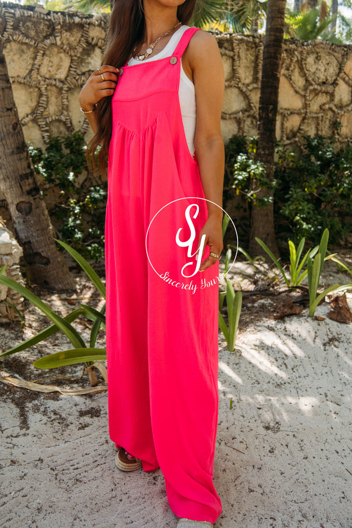 Best Surprise Jumpsuit - Sunset Coral