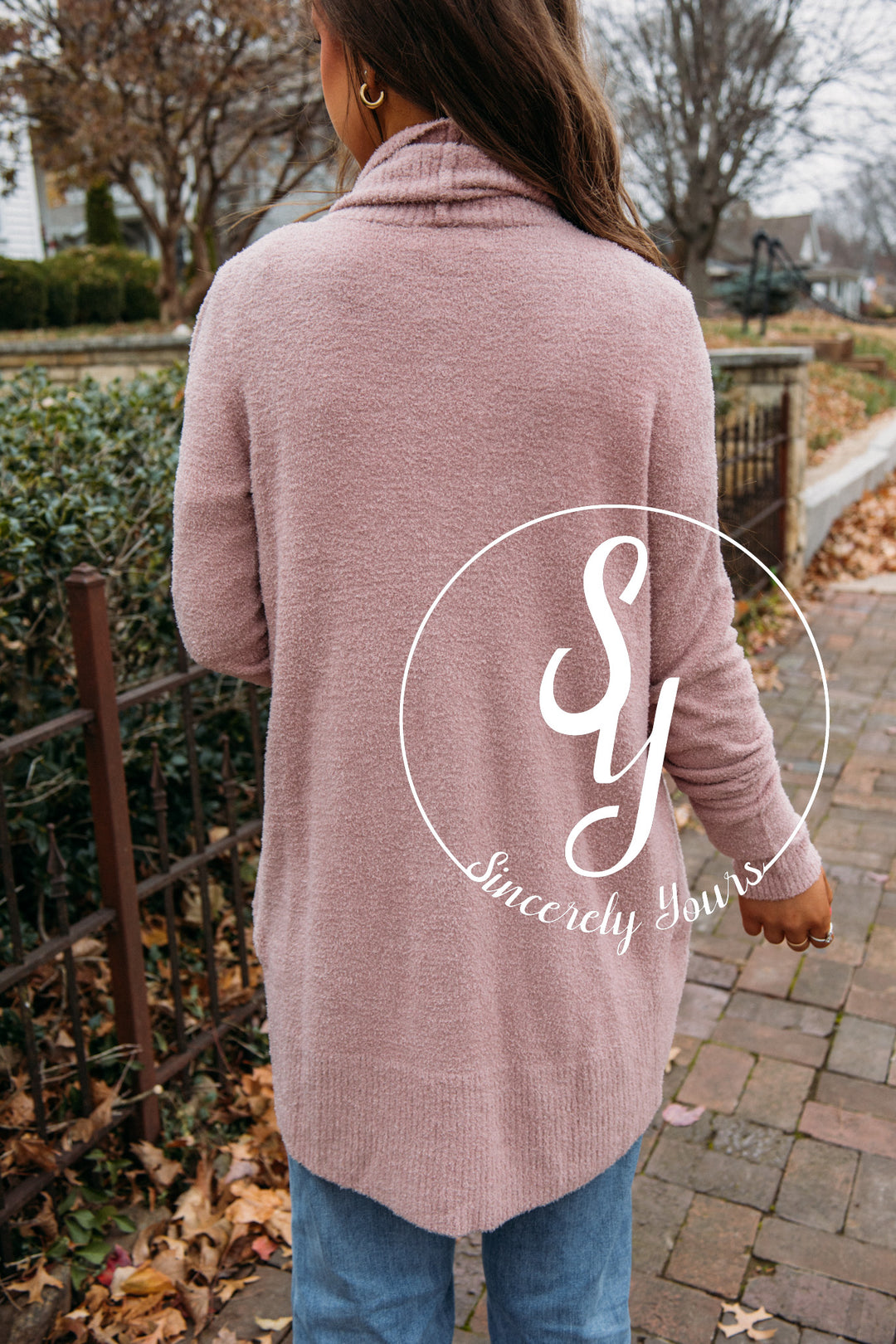 Barefoot Dreams: CozyChic Lite® Circle Cardi -Teaberry