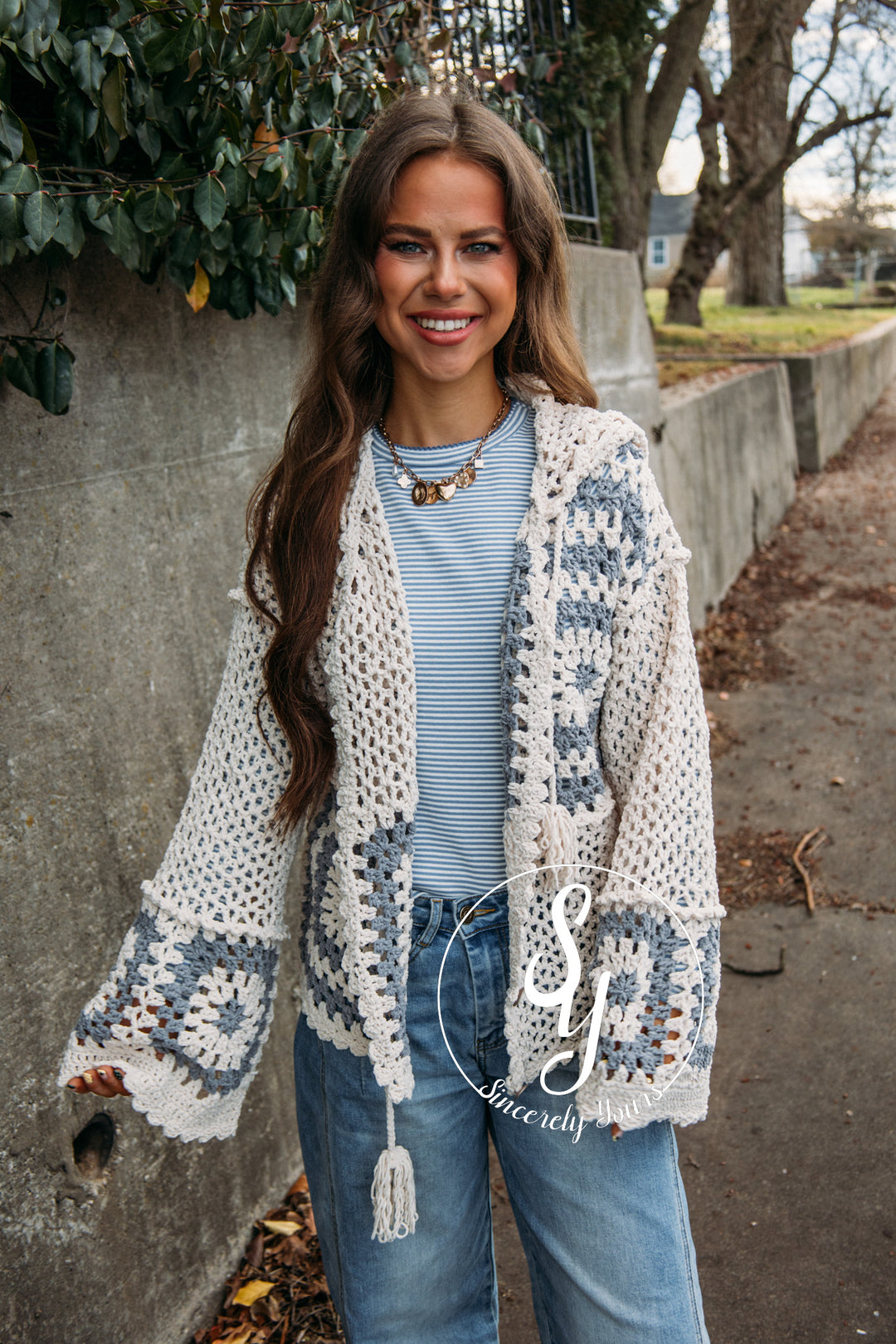 Spring Sippin' Sweater- Cream