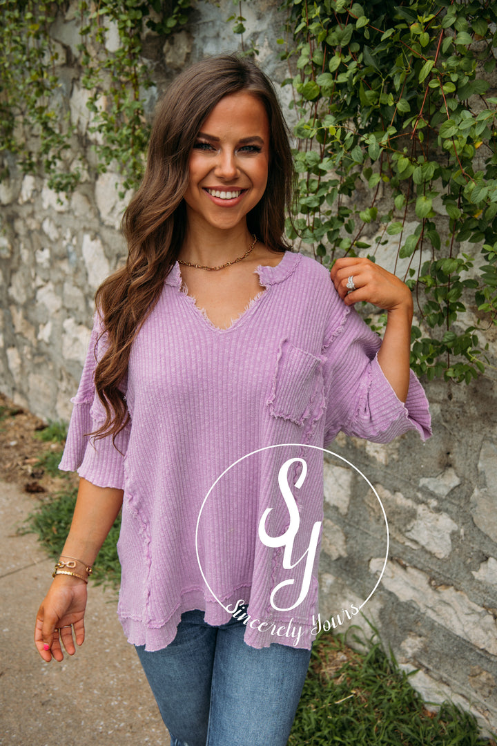 Effortless Radiance Top - Lilac Pink