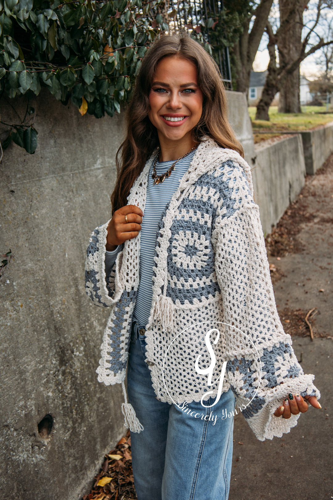 Spring Sippin' Sweater- Cream