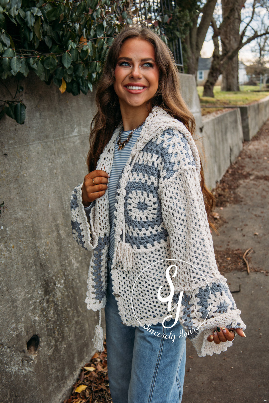 Spring Sippin' Sweater- Cream