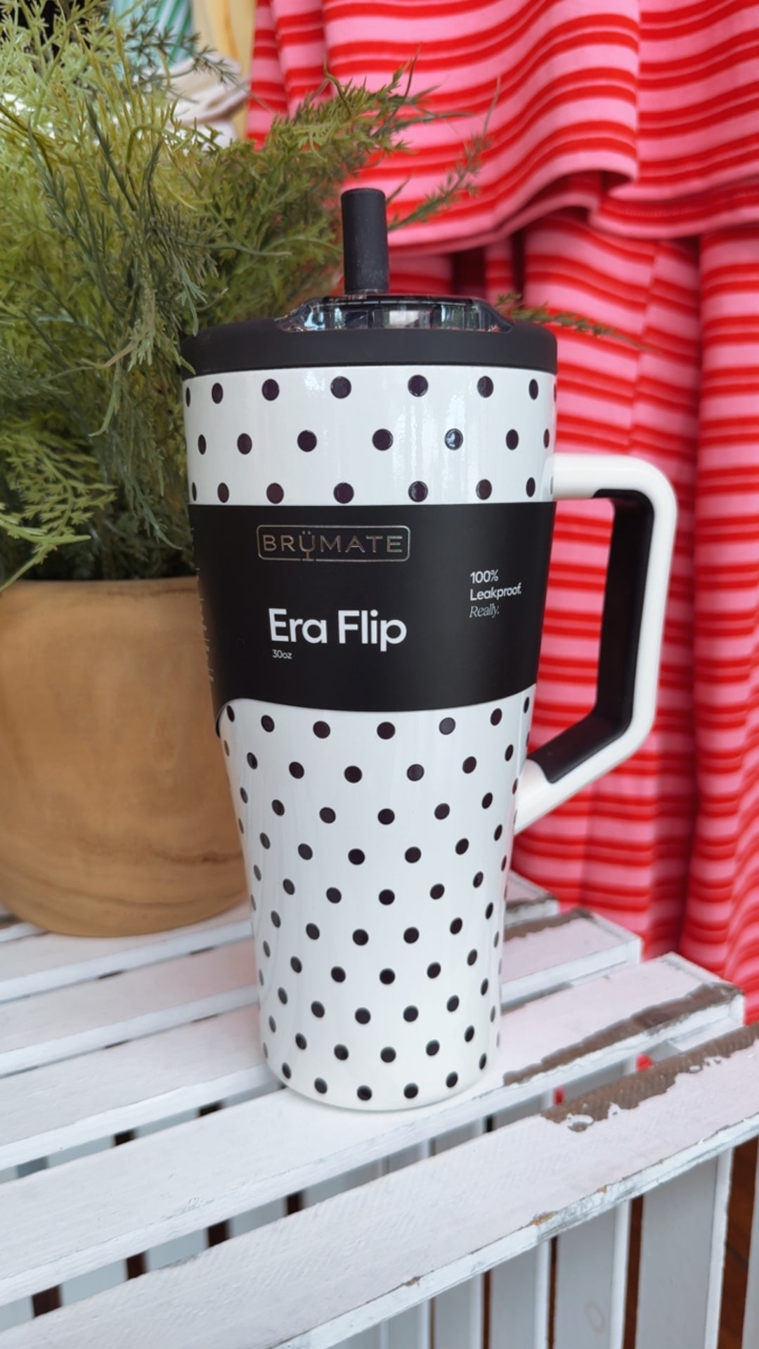 Brumate: Era Flip 30oz -Polka Pearl