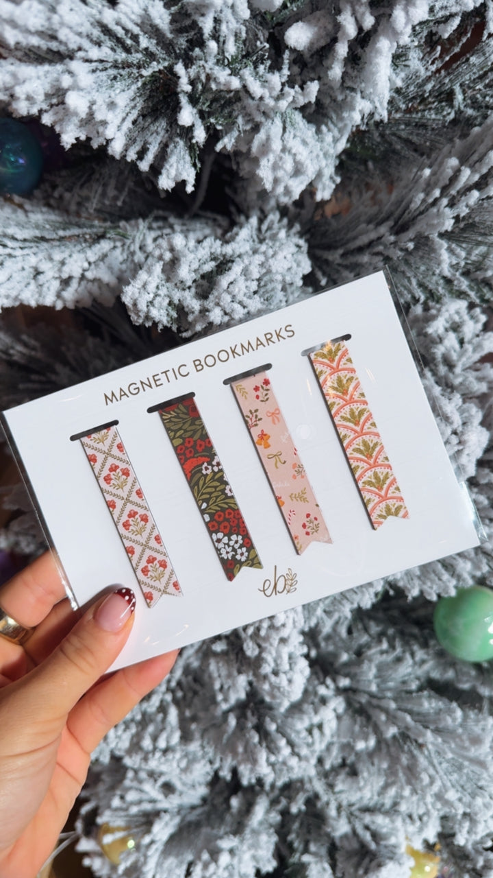 Magnetic Bookmarks | Bookish & Reading -Christmas