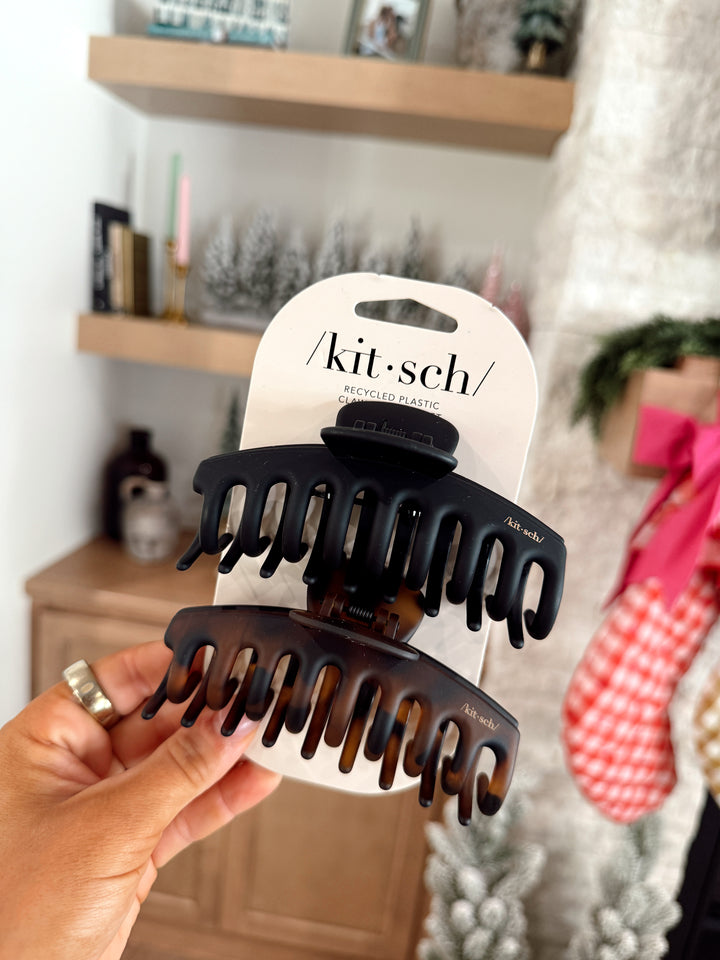 Recycled Plastic Oversized Matte Claw Clips 2pc Set
