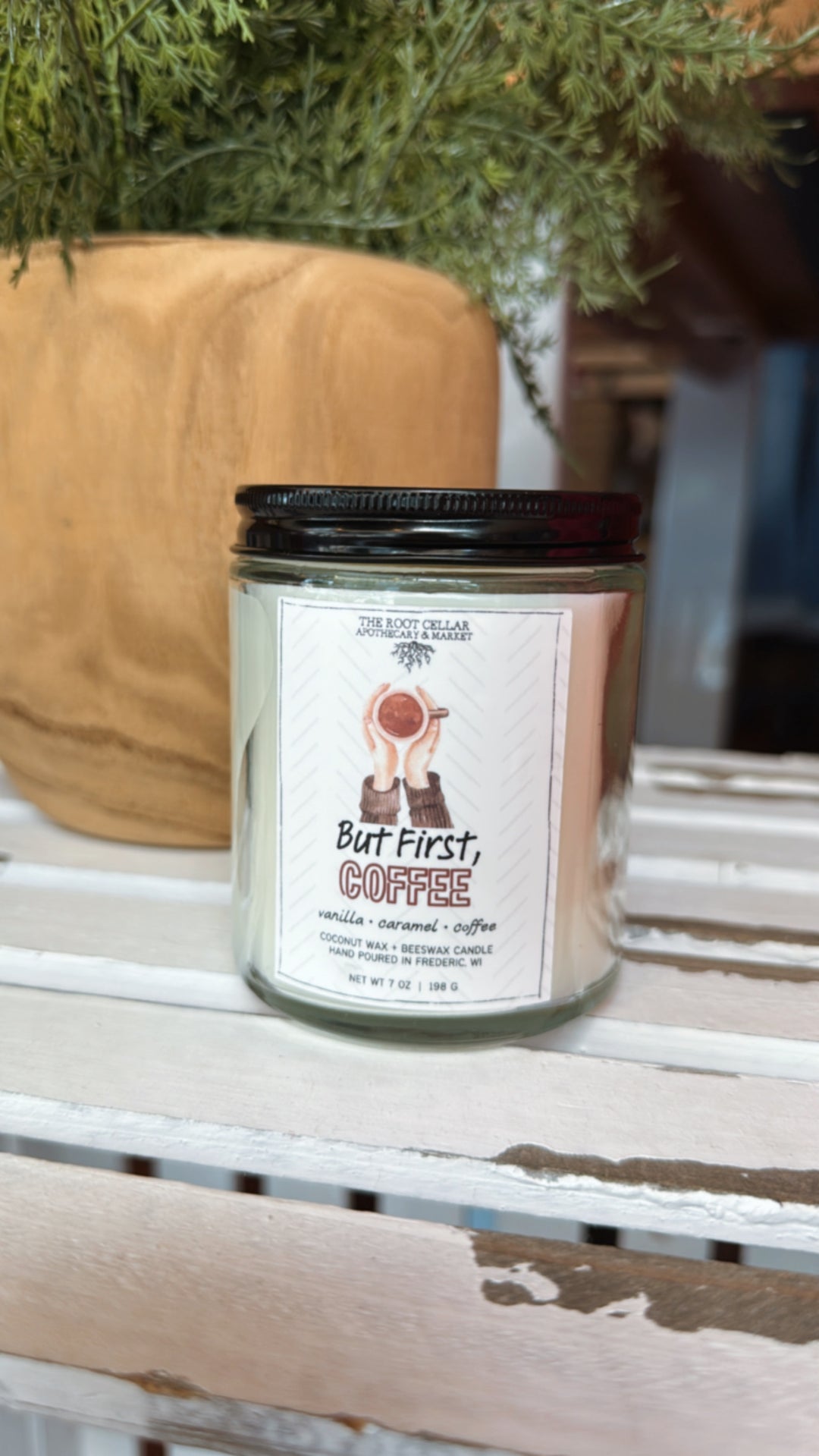 But First, Coffee | Coconut + Beeswax Candle 7oz