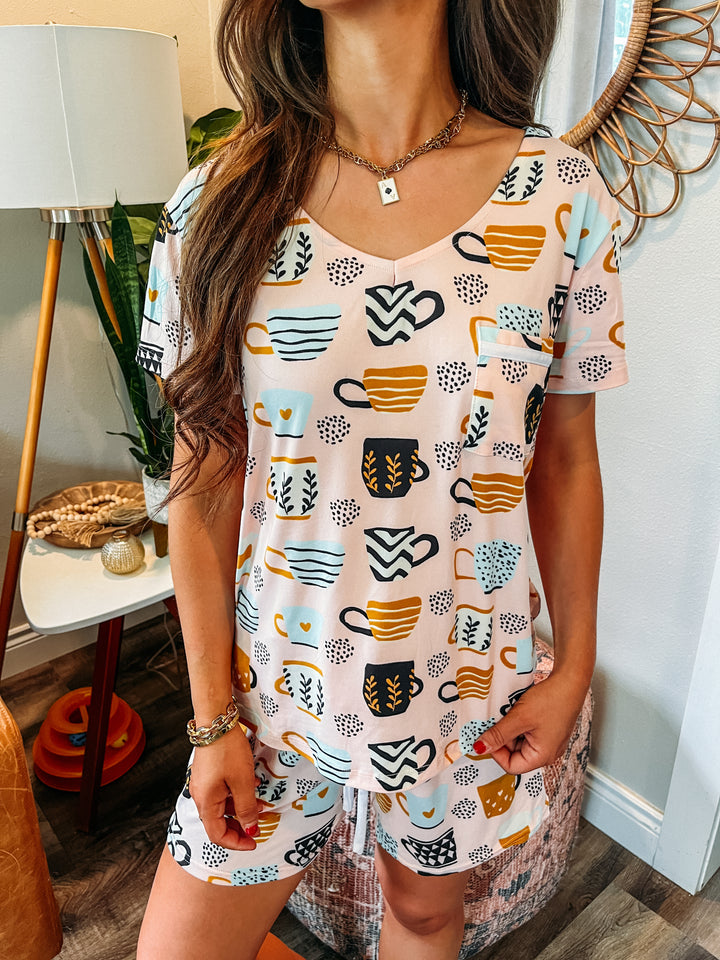 Caramel Macchiato Pajama Set