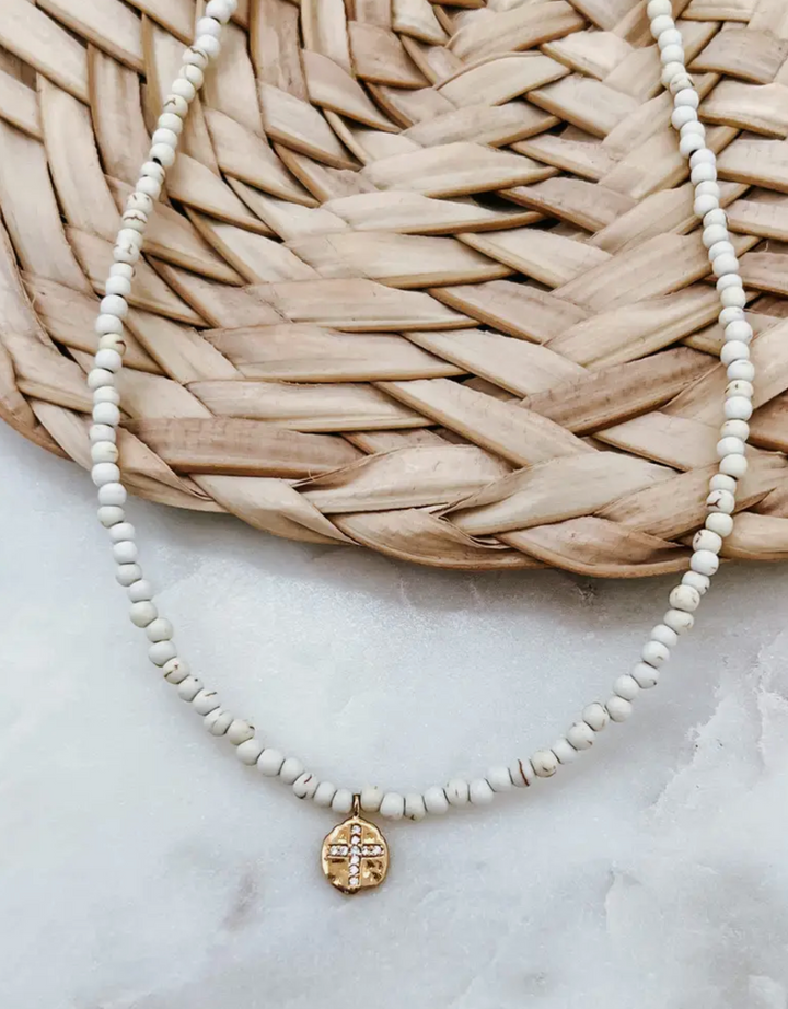 Beljoy: Ada Crystal Cross Necklace