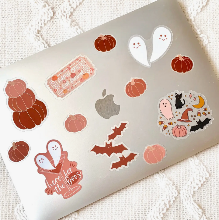 Clear Halloween Ghosts Sticker