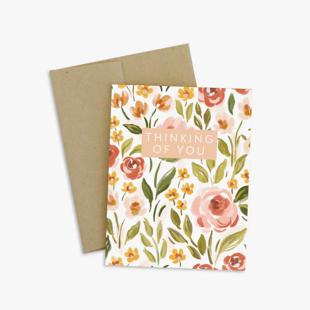 Spring Garden Thinking of You Greeting Card