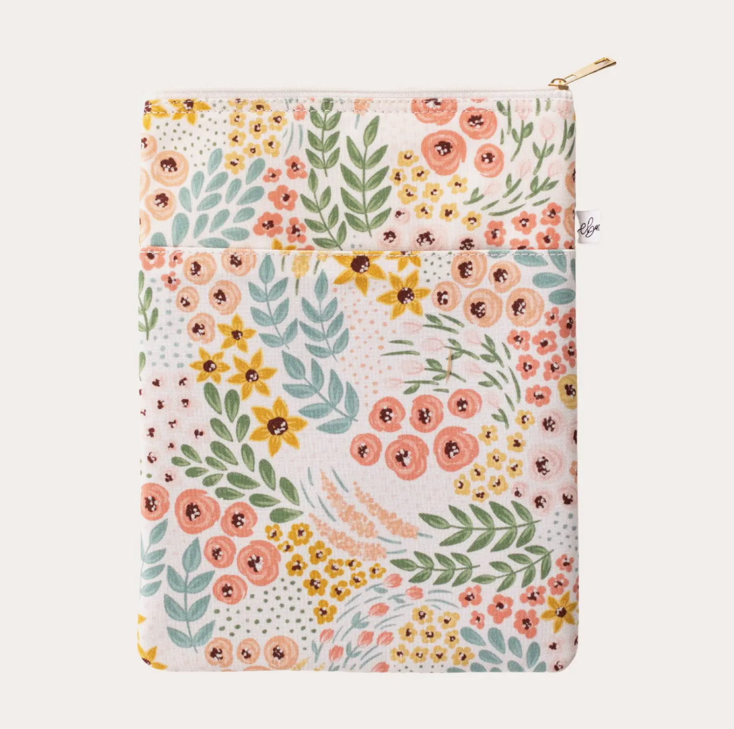 White Floral Tablet Sleeve