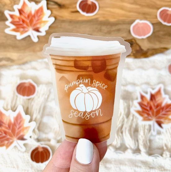 Load image into Gallery viewer, Pumpkin Spice Latte Season Sticker
