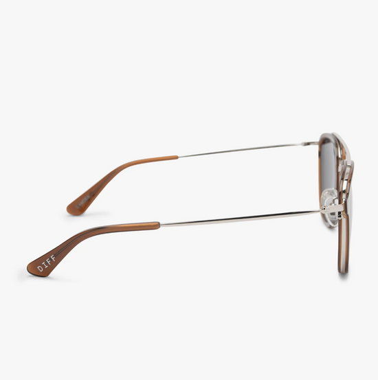 Diff Eyewear: Camden -Whiskey Grey Polarized Sunglasses